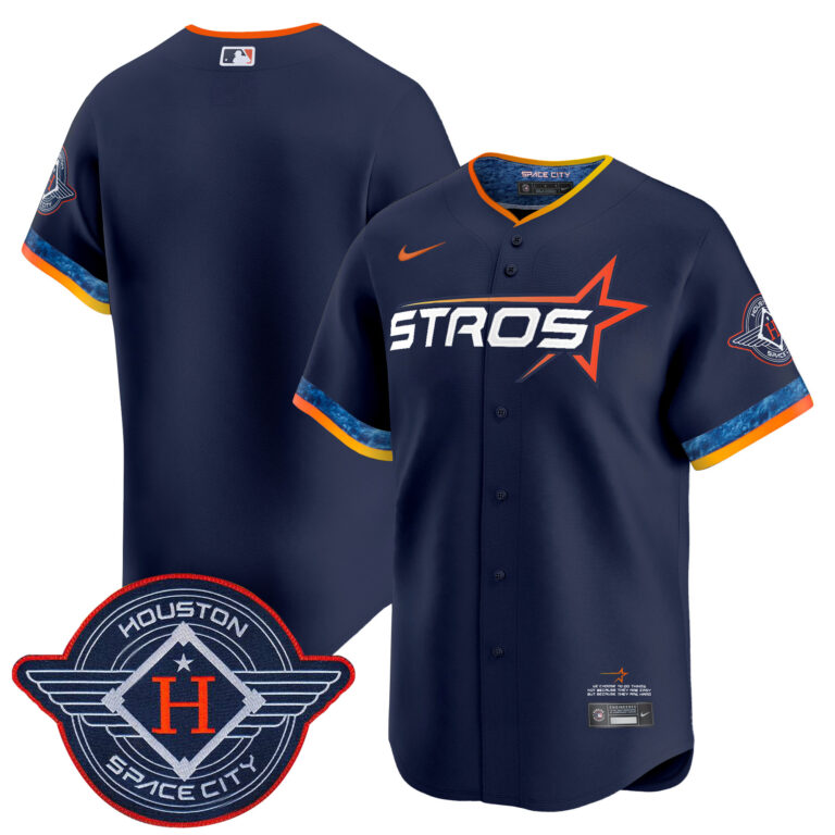Men Houston Astros cream blue 2025 City Connect Vapor Limited Stitched Jersey